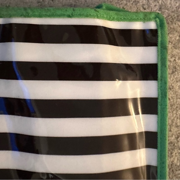 HENRI BENDEL Clear PVC Striped Tote Bag Blue & Green - Picture 12 of 14